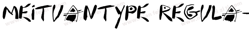 meituantype regula字体转换